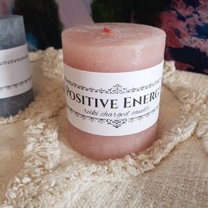 Reiki Charged Ritual Candle | Positive Energy | Optima Healing 3" Pillar Candle